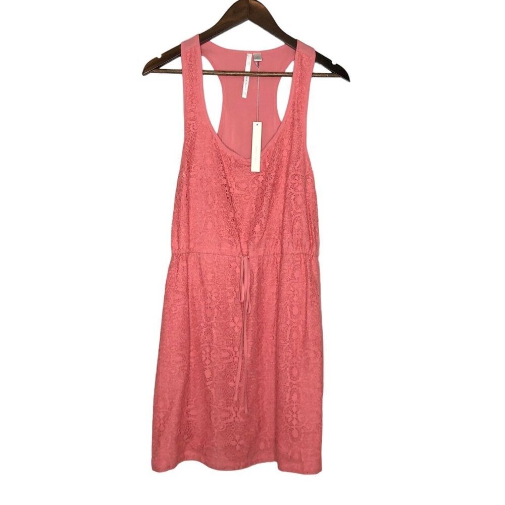 Lauren Conrad NWT Pink Lace Sleeveless Tie Beyond the Waves Dress Size Medium